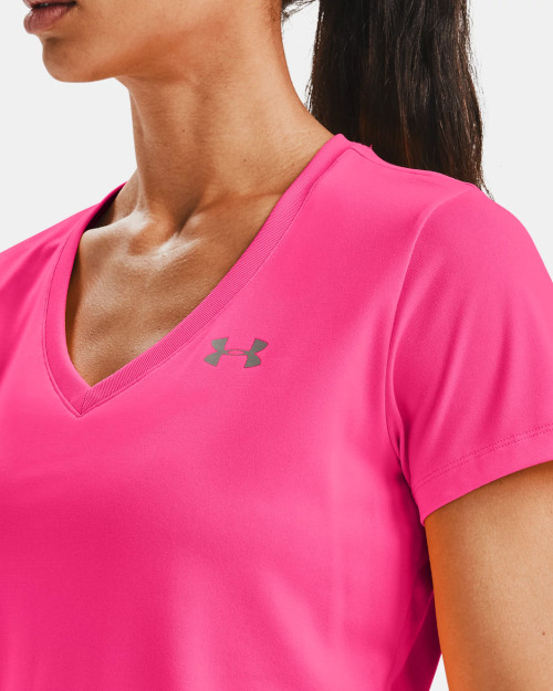 Under Armour Shirt bedrucken Damen V-Ausschnitt