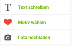 Upload-Optionen